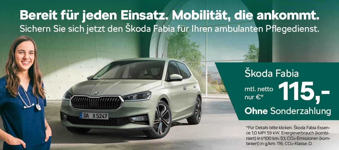 Slider Skoda Fabia Pflegedienste