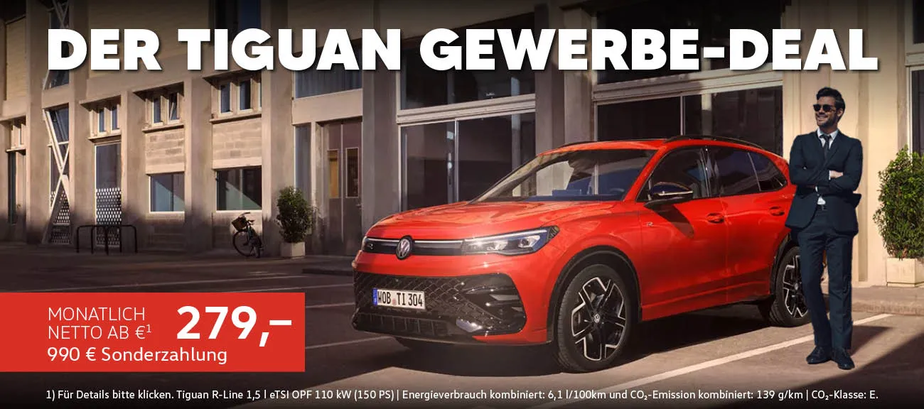 Slider Tiguan Gewerbe-Deal