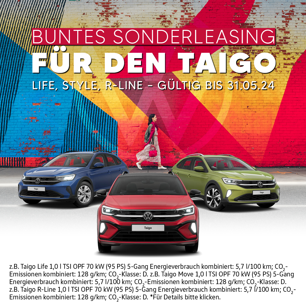 Taigo Sonderleasing Autohaus Moser buntes Beitragsbild SALE Angebot Leasing günstig