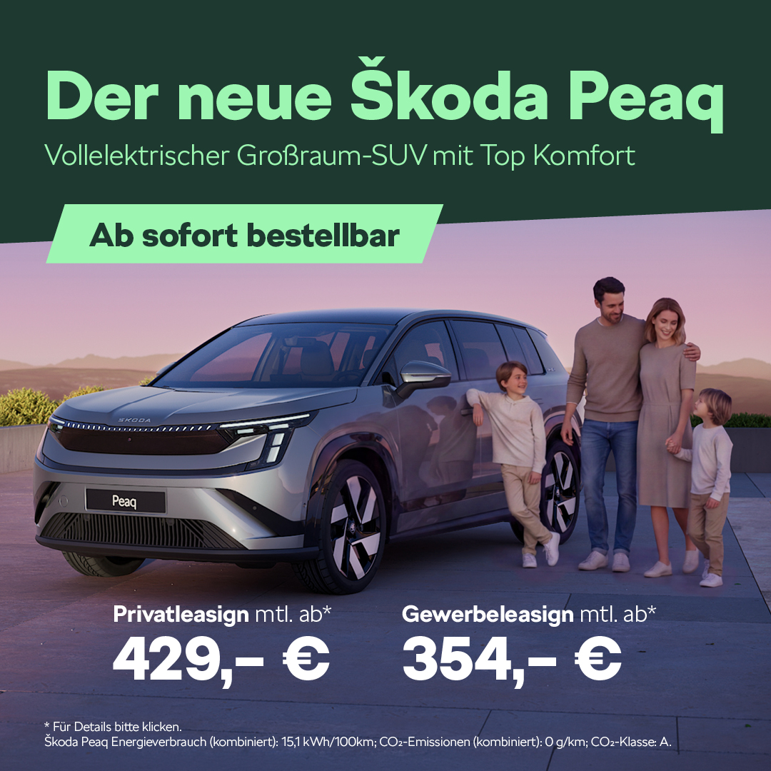 BEITRAG Skoda Peaq bestellbar